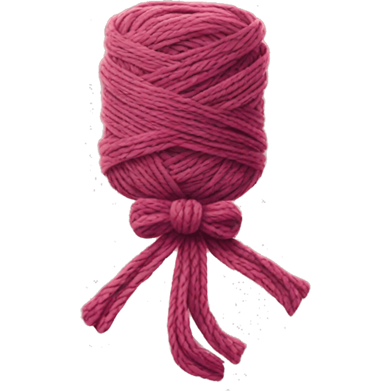 Yarn with bow emoji