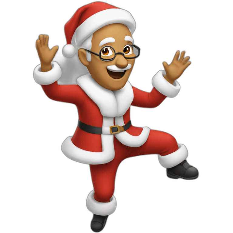 Père Noël qui danse emoji