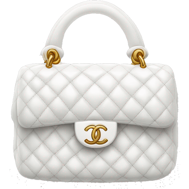 White Chanel bag  emoji