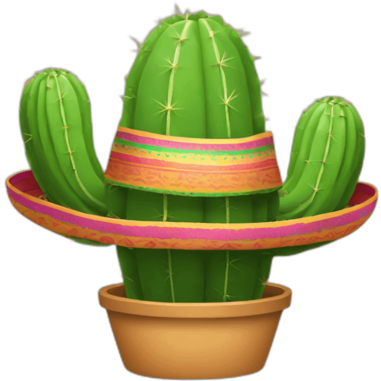 Cactus sombrero emoji