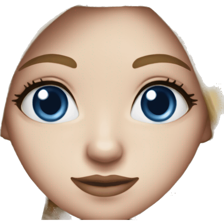 Edmonton oilers nhl blue eyes female fan emoji