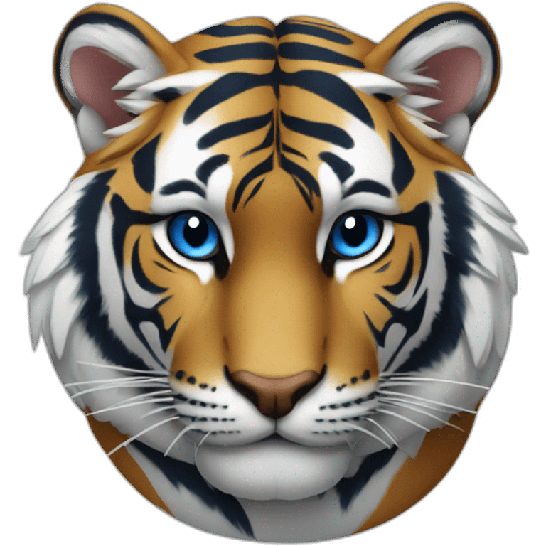 Tigre et ara bleu emoji