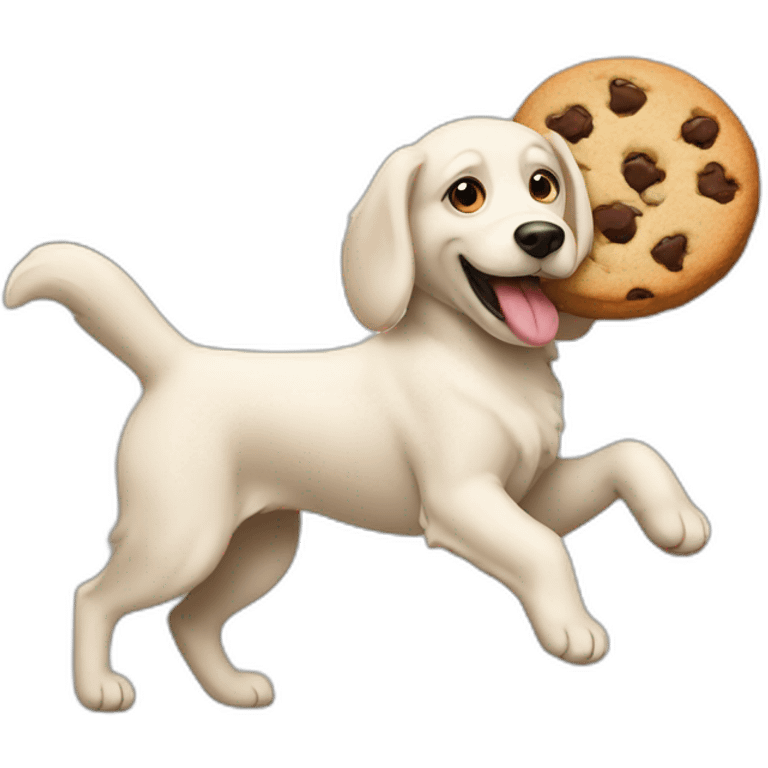 dog steal cookie emoji