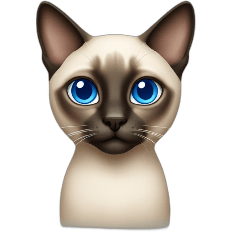 siamese cat with blue eyes emoji