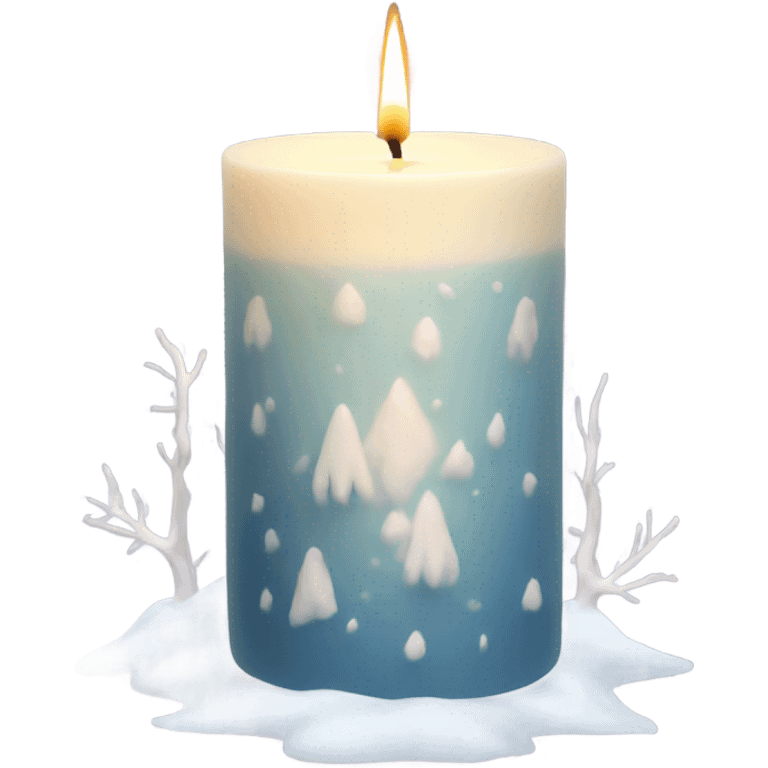 winter aesthetic candle emoji