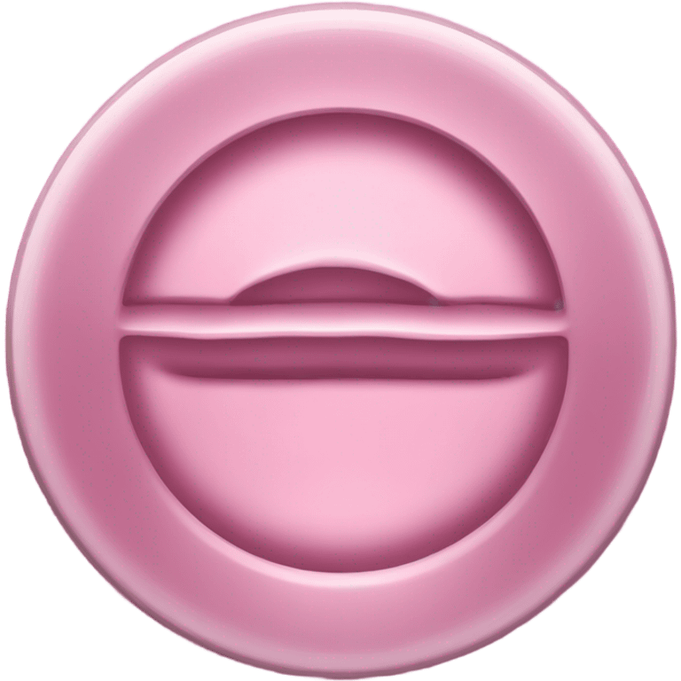 empty pink coin emoji