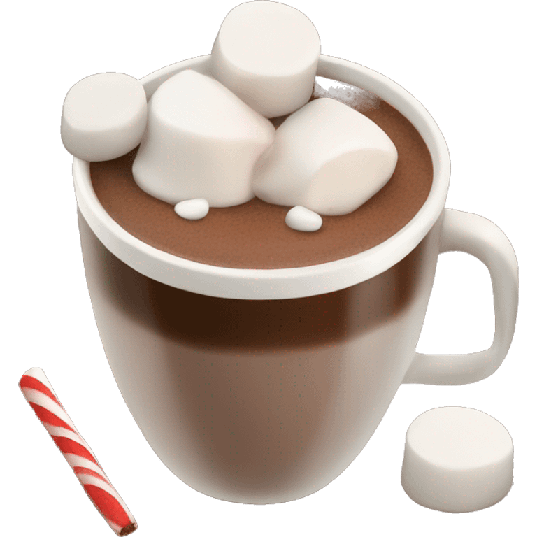 hot chocolate with marshmallows  emoji