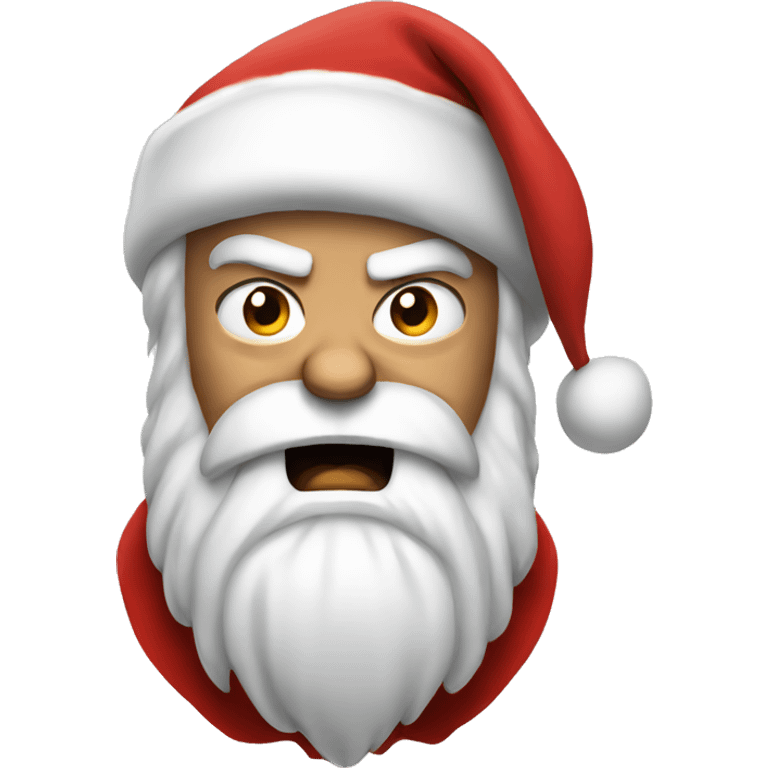 Angry santa emoji