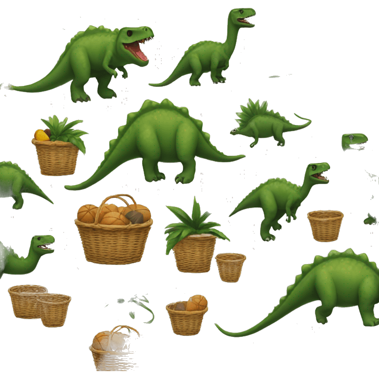 Dinosaur Landry basket  emoji