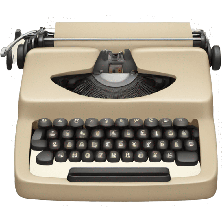 Beige Typewriter emoji