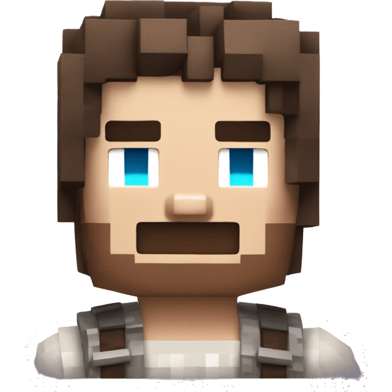 A cool looking Minecraft Steve emoji