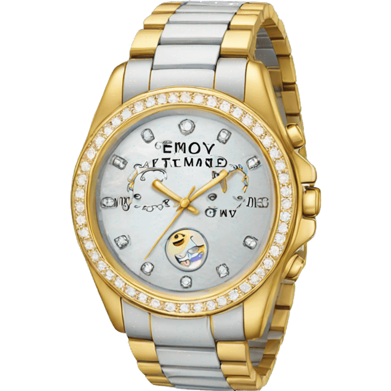 Diamond watch emoji