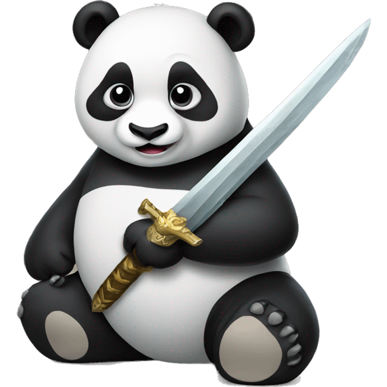 Panda with Sword emoji