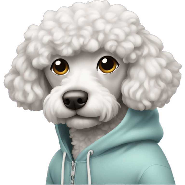 poodle in hoodie emoji