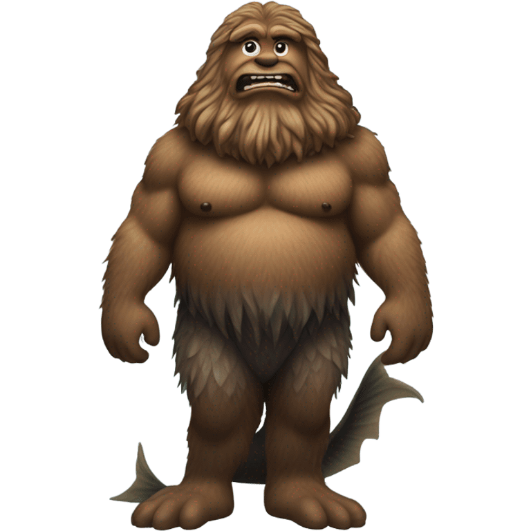 Sasquatch mermaid  emoji