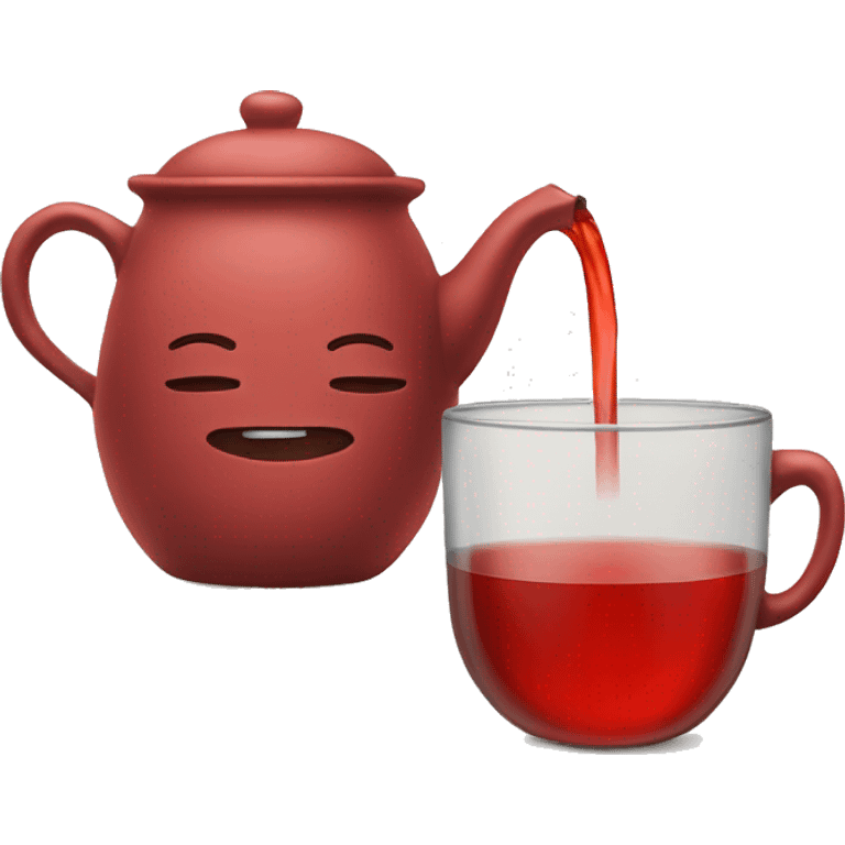 Red tea  emoji