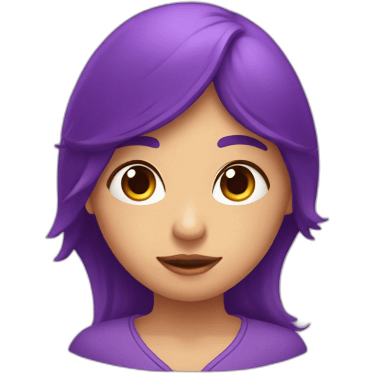 Corazón morado con una curita emoji