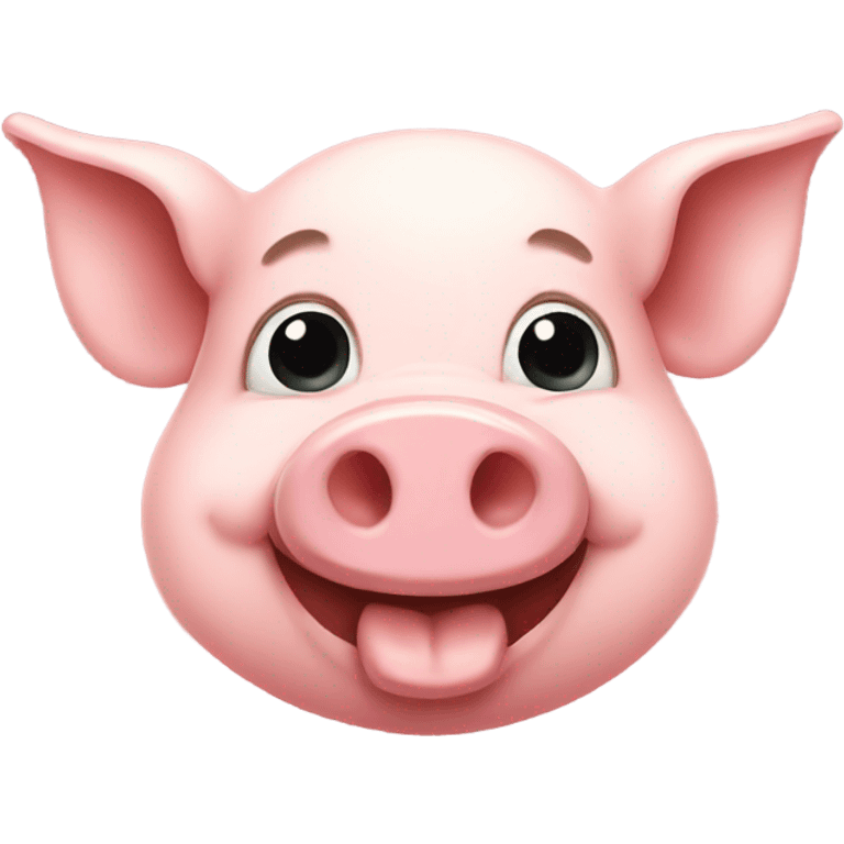 Pig smiling  emoji