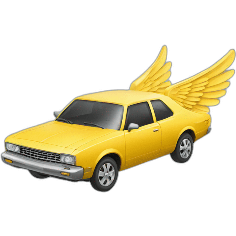 a car with two wings emoji