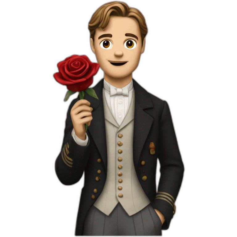 Jack Dawson holding Rose from the titanic emoji