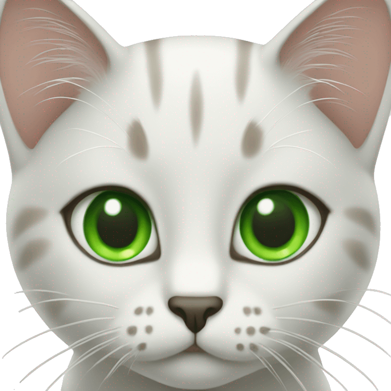 Cat with green eyes  emoji