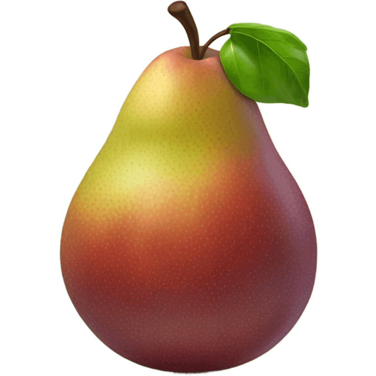 a pear mixed apple emoji