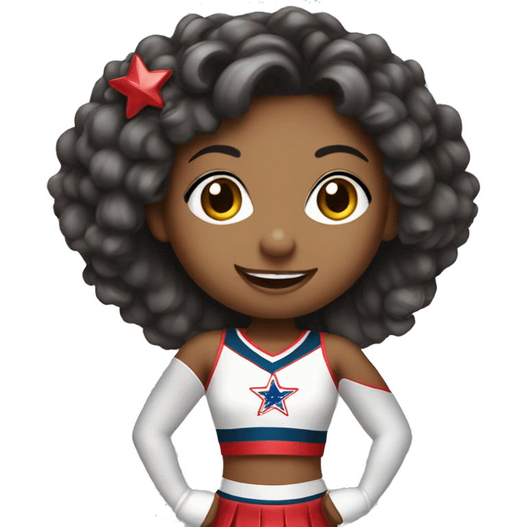 All star cheerleader girl emoji