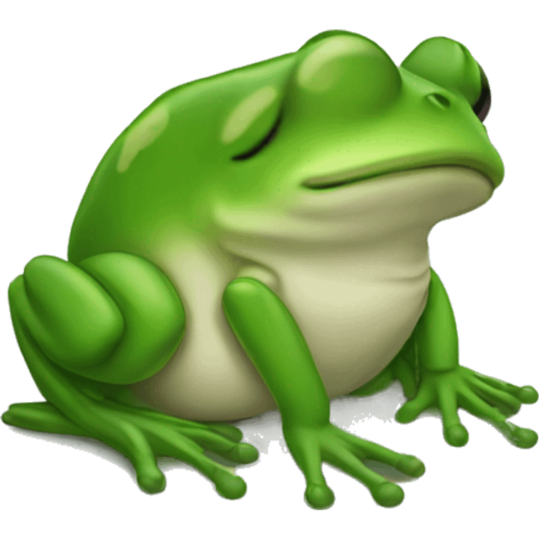 praying frog emoji