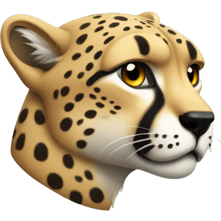 moody cheetah  emoji