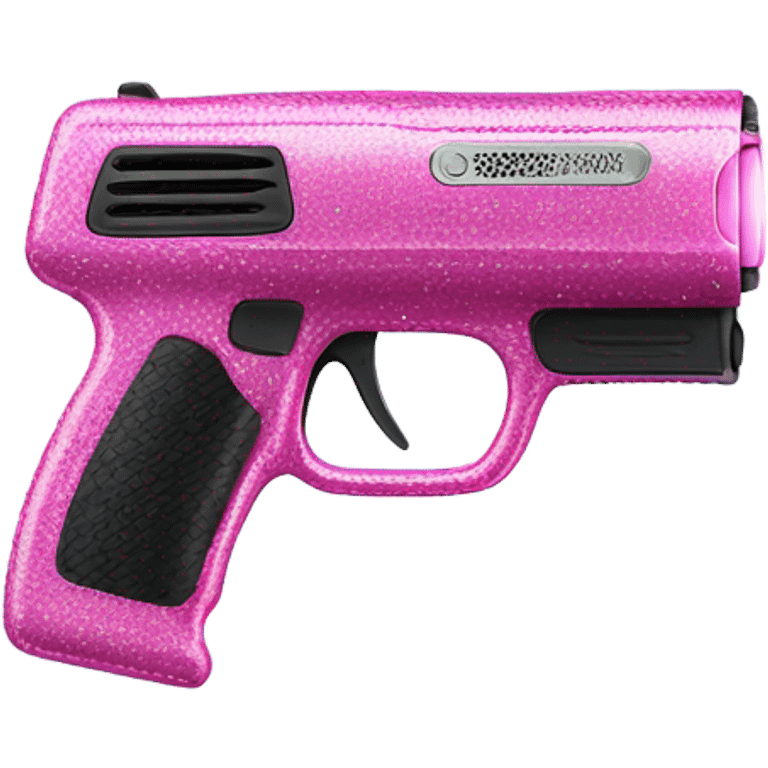 pink sparkly taser  emoji