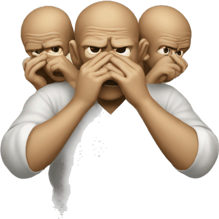 See no evil hear no evil speak no evil emoji