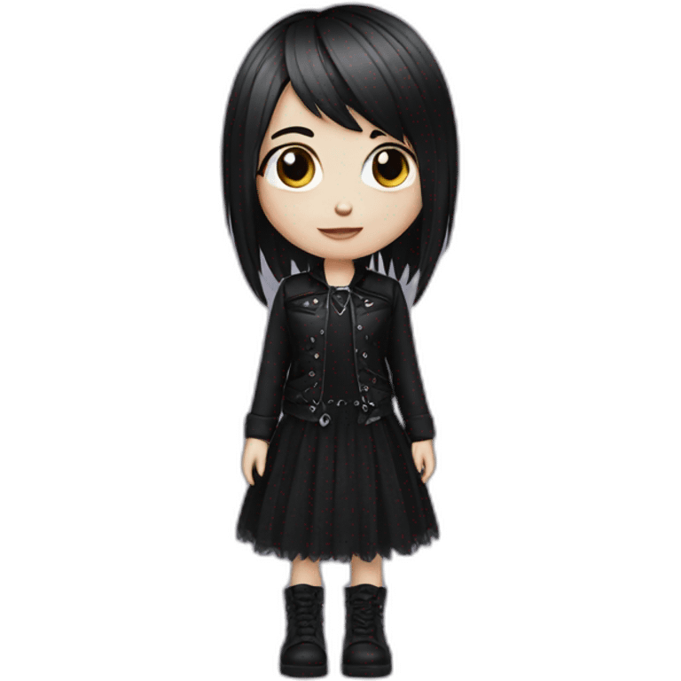 Cute-goth-girl emoji