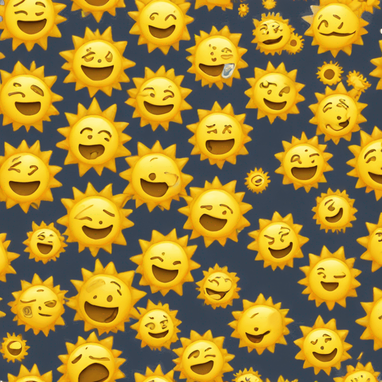 A happy sun emoji emoji