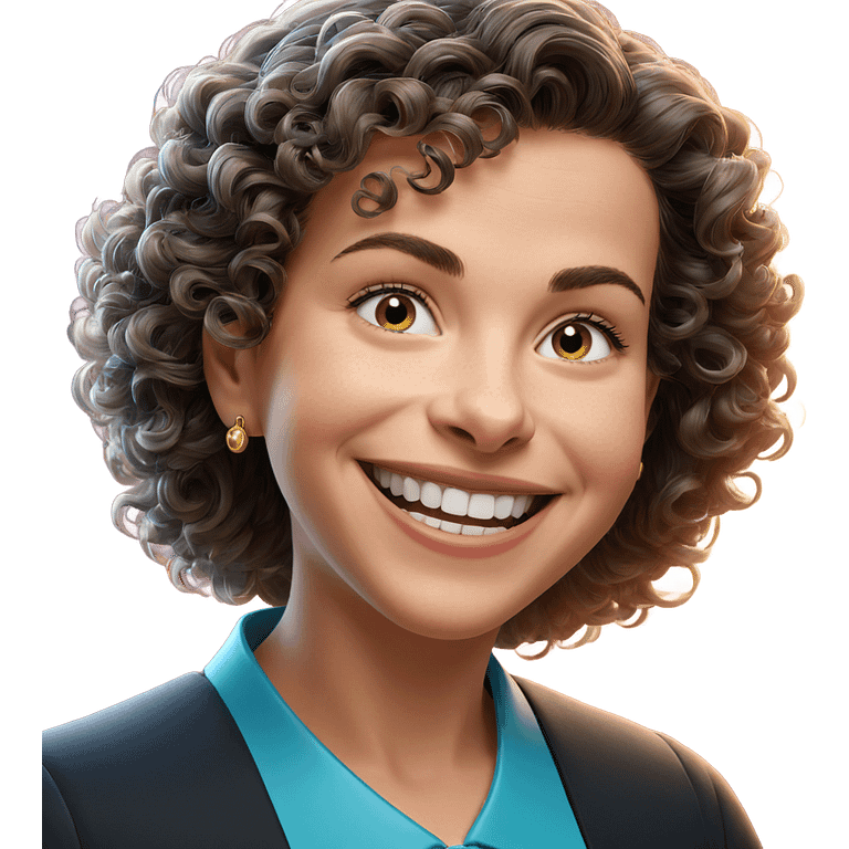 smiling girl in formal attire emoji