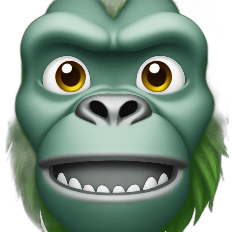 Green gorilla emoji