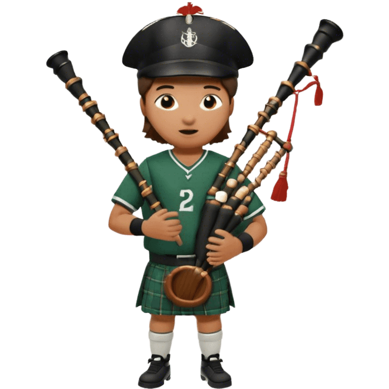 Baseball playing bagpipes emoji