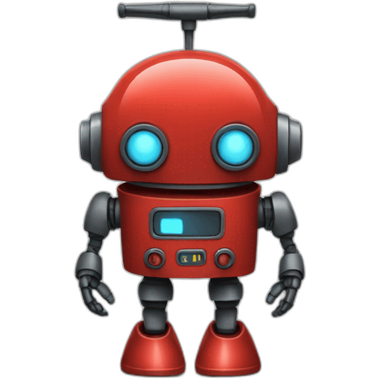 cute little red robot emoji