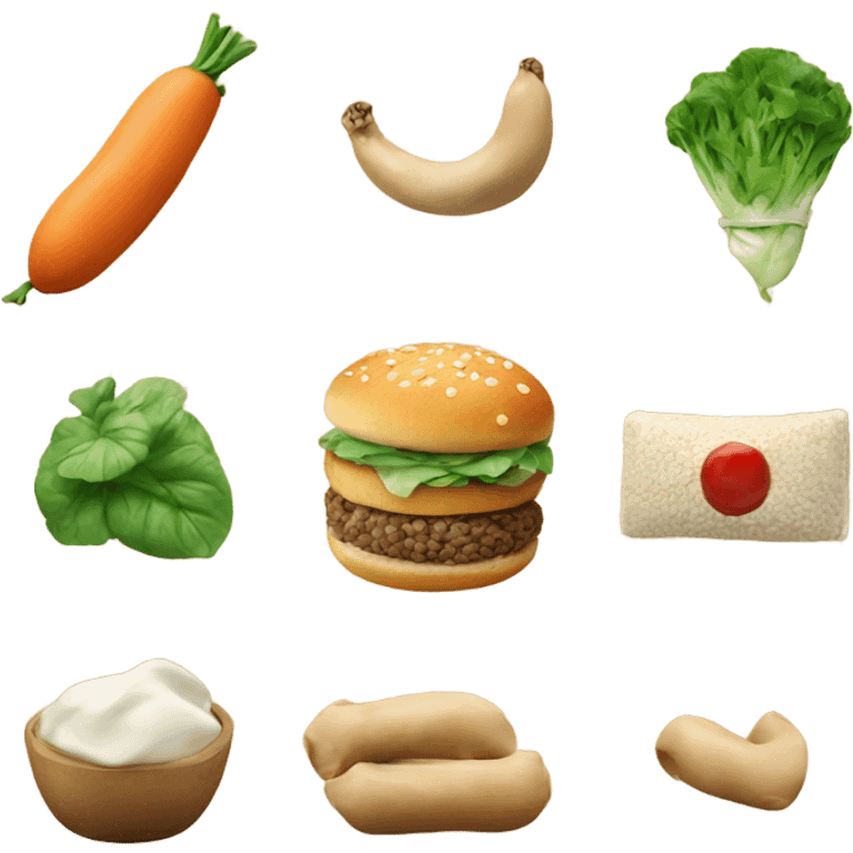 Vegan food emoji