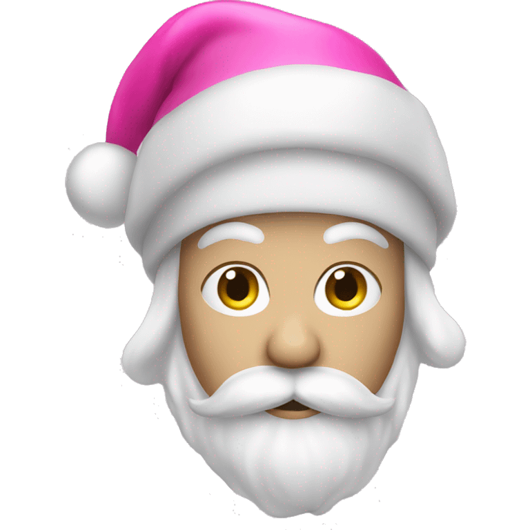 Pink Santa hat emoji