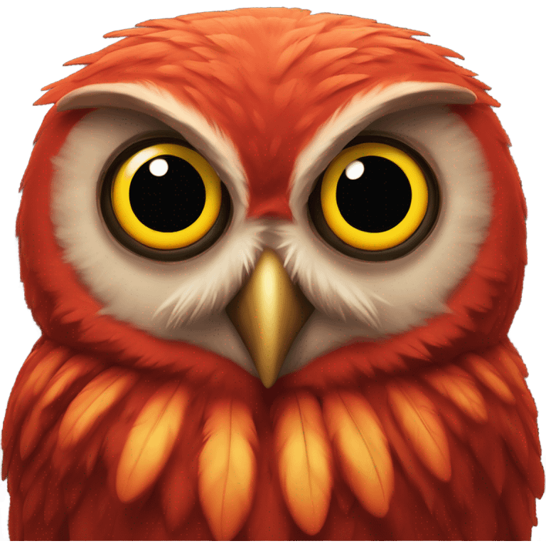 real red owl emoji