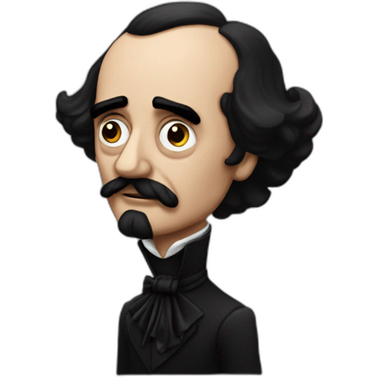 Edgar Alan Poe bailando rap emoji