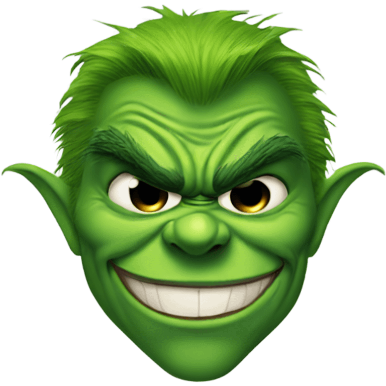 Batman as the Grinch who stole Christmas  emoji