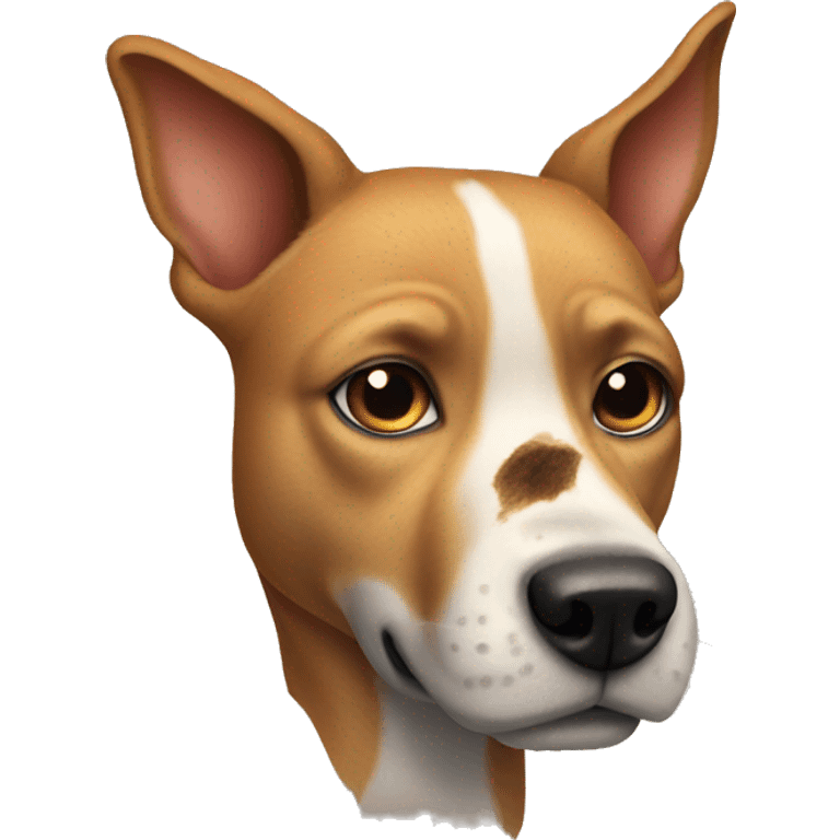 Dog with scar emoji