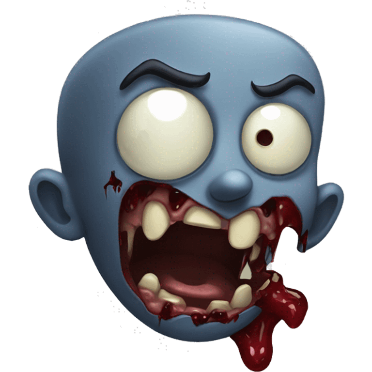 Zombie bitten by vampire  emoji