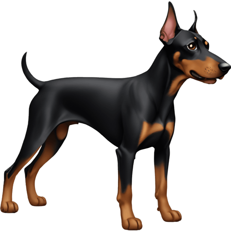 doberman pinscher black emoji