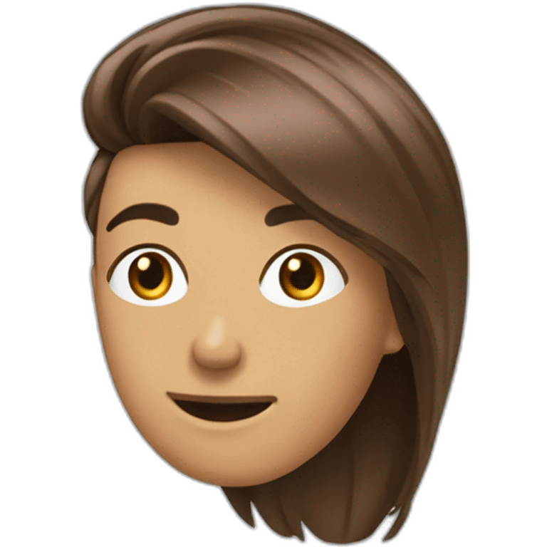 Un brun au chaveux raide qui est muclé emoji