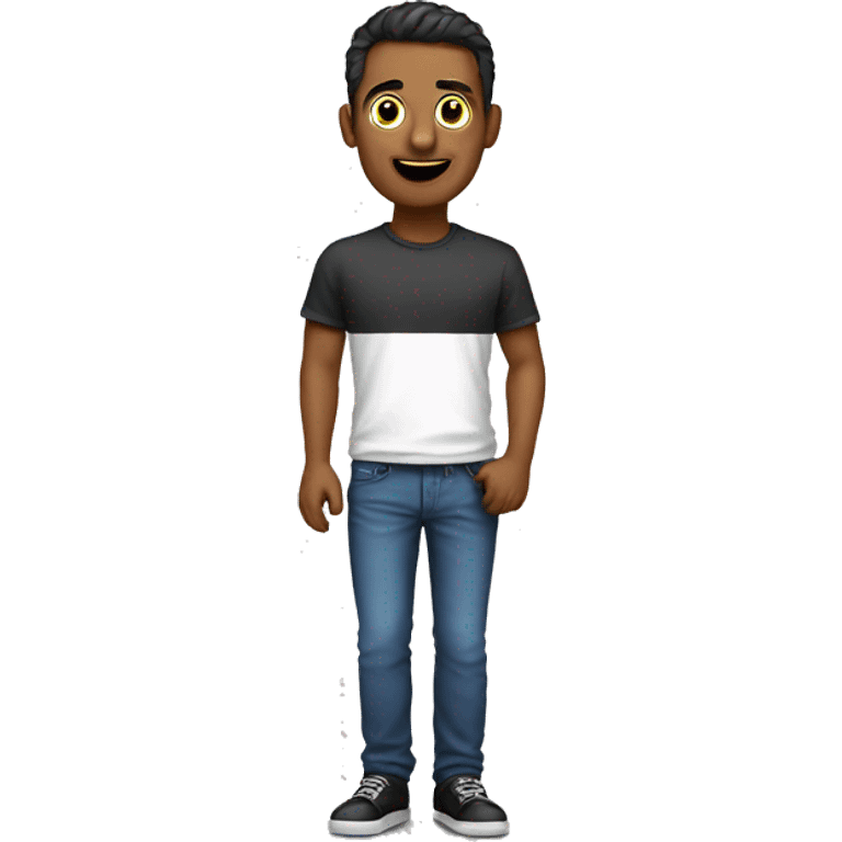 hombre con camiseta de colo colo  emoji