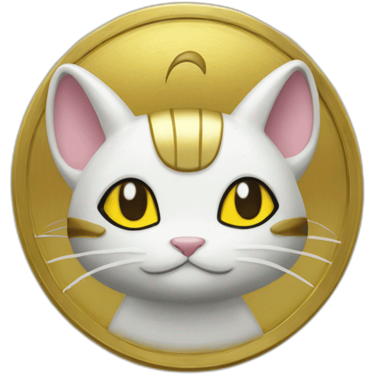 meowth oval coin emoji