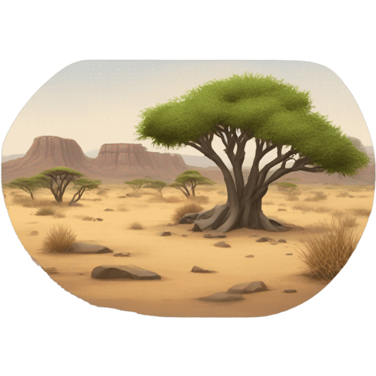 hot stone savanna emoji