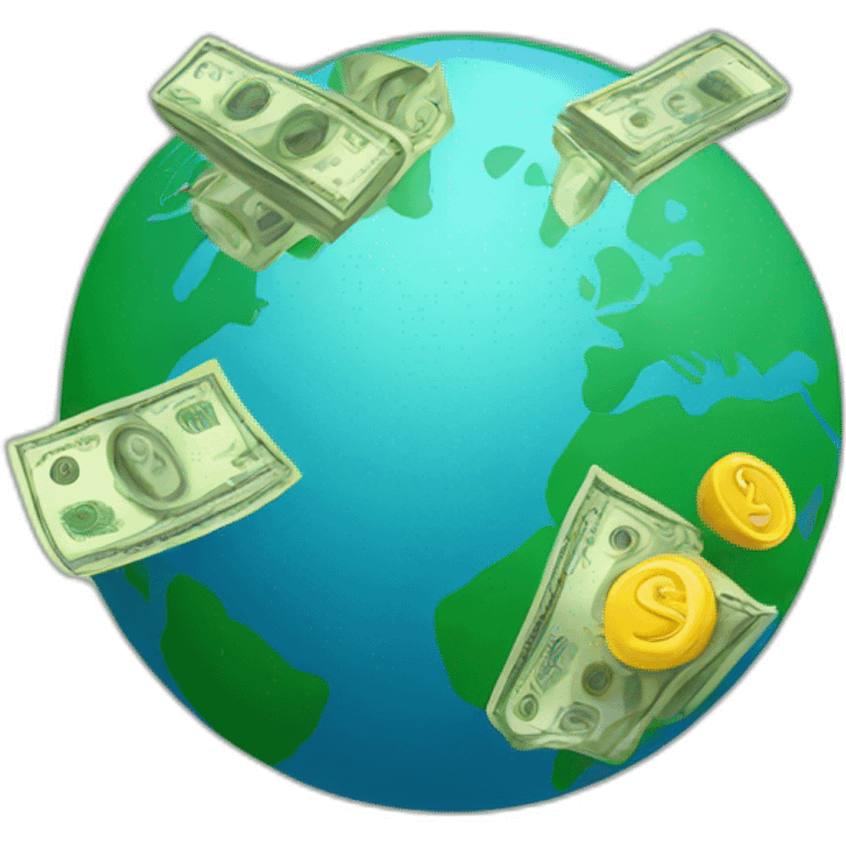 earth money connection emoji